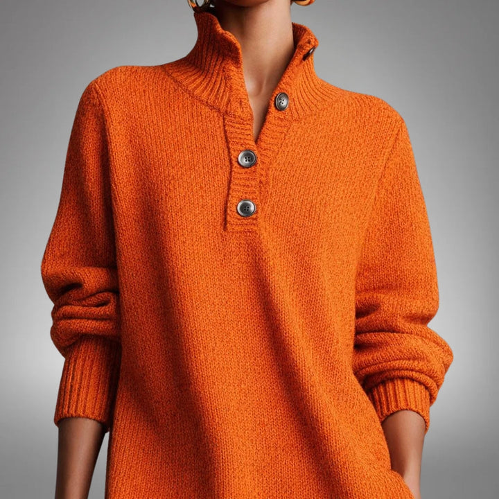 Mira | Wool Mix Knit Polo Dress
