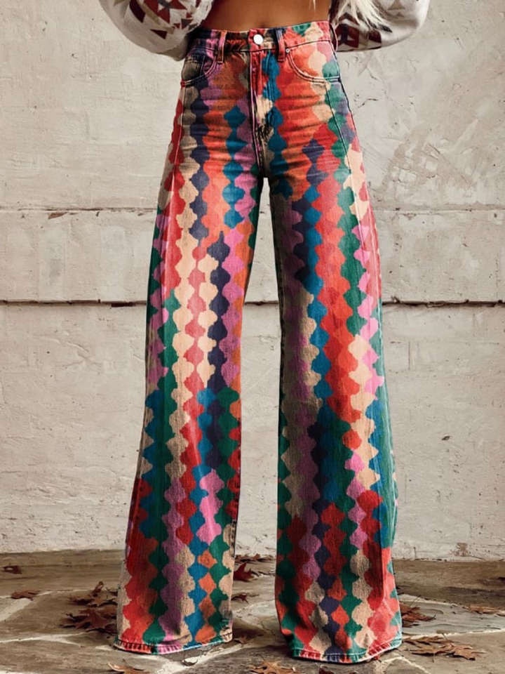 Lina | Vintage Comfortable Wide-Leg Pants
