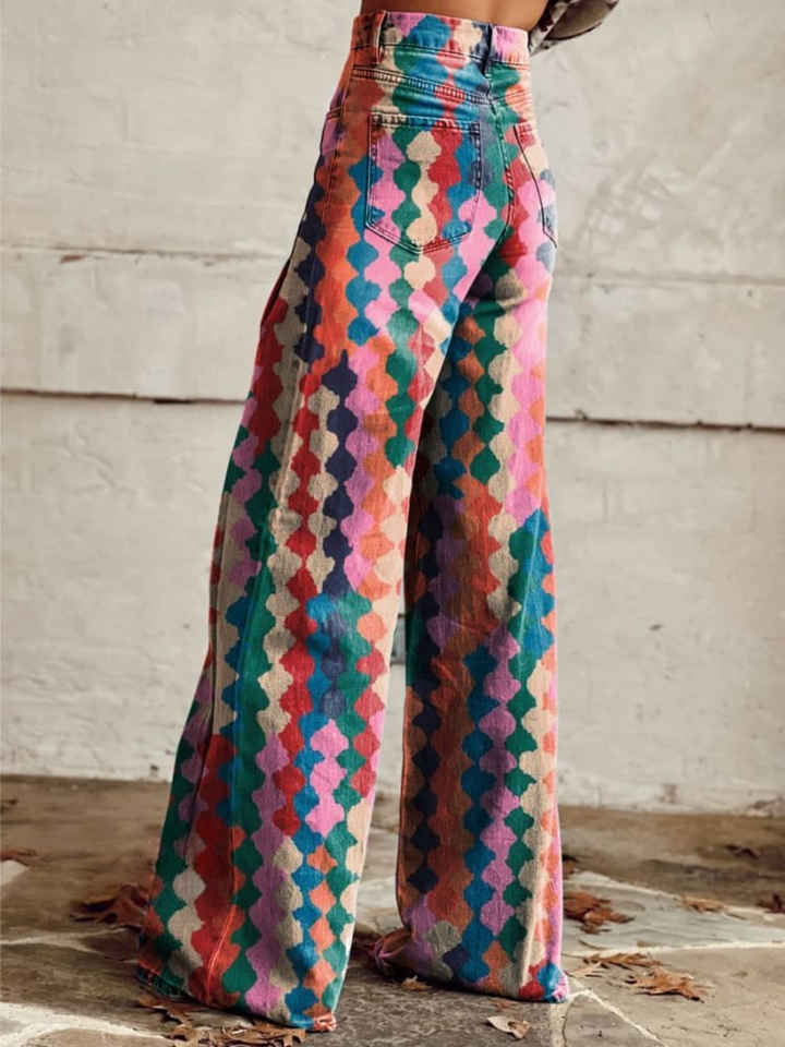 Lina | Vintage Comfortable Wide-Leg Pants