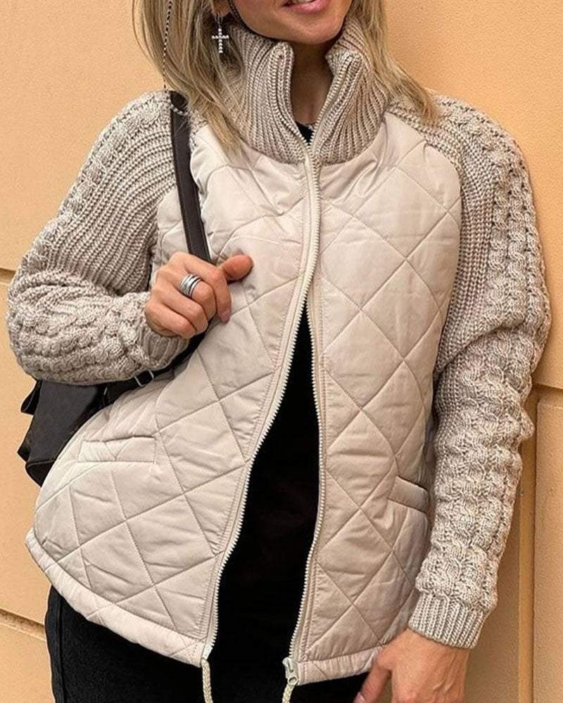 Victoria | Elegant Knit Fusion Jacket
