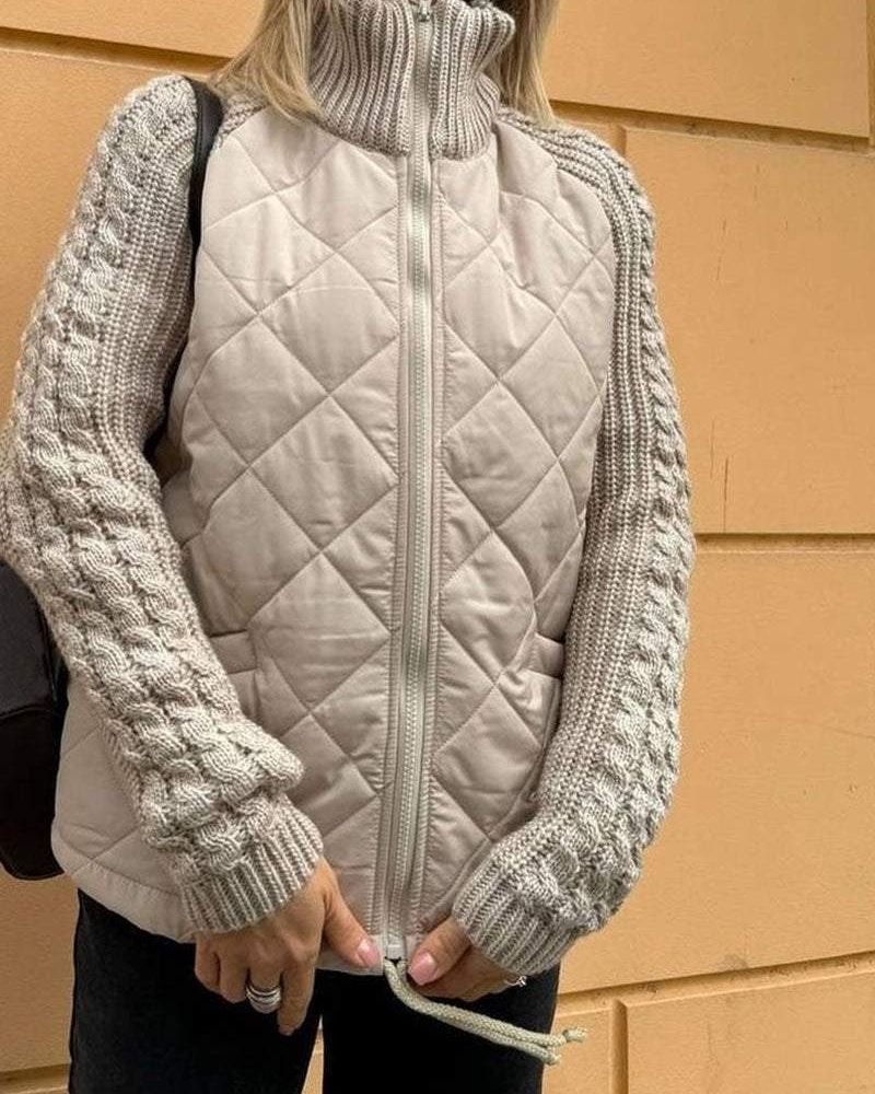 Victoria | Elegant Knit Fusion Jacket
