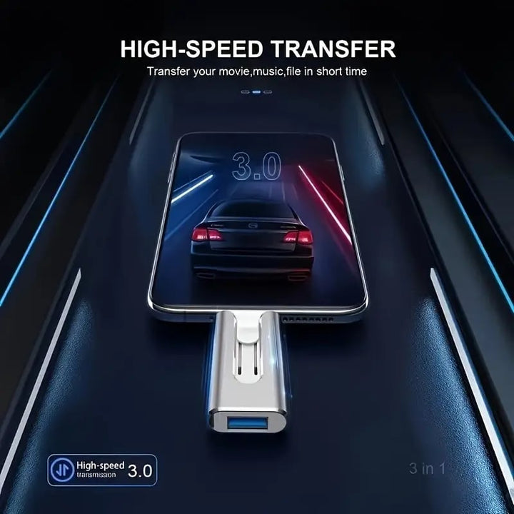 USBDrive – Compacte 4-in-1 USB-flashdrive