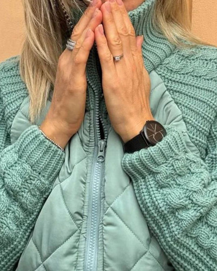 Victoria | Elegant Knit Fusion Jacket