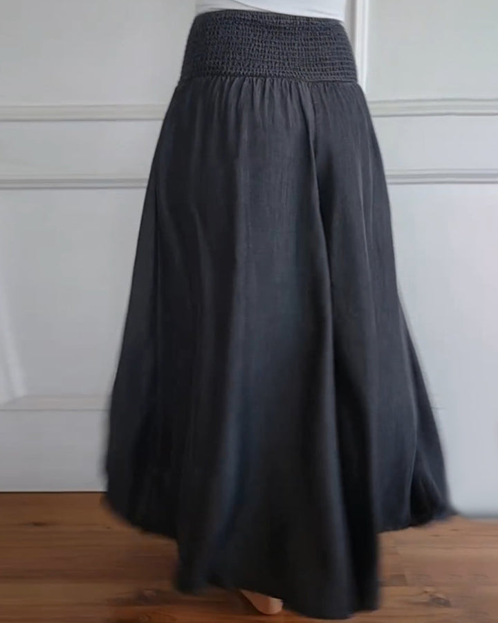 Amelia | Elastic-Waist Wide-Leg Pants