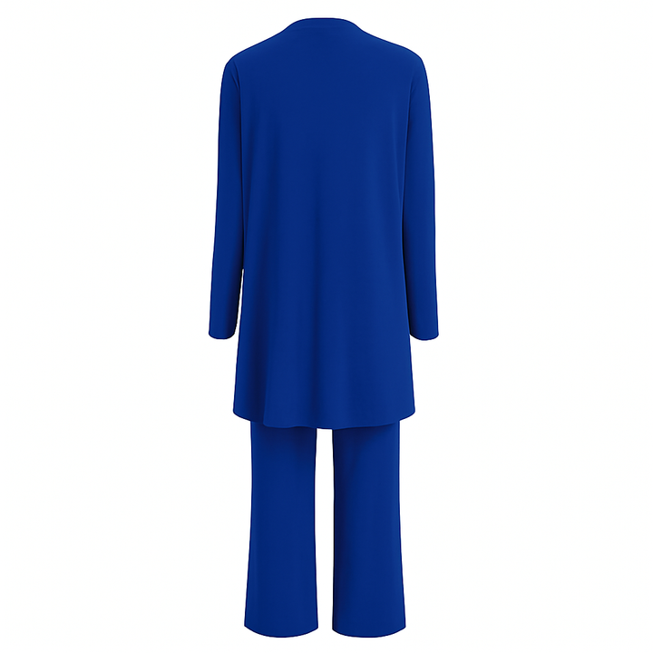 Brianna | Three Piece Cardigan Tank Top And Wide Leg Pants Two Piece Set