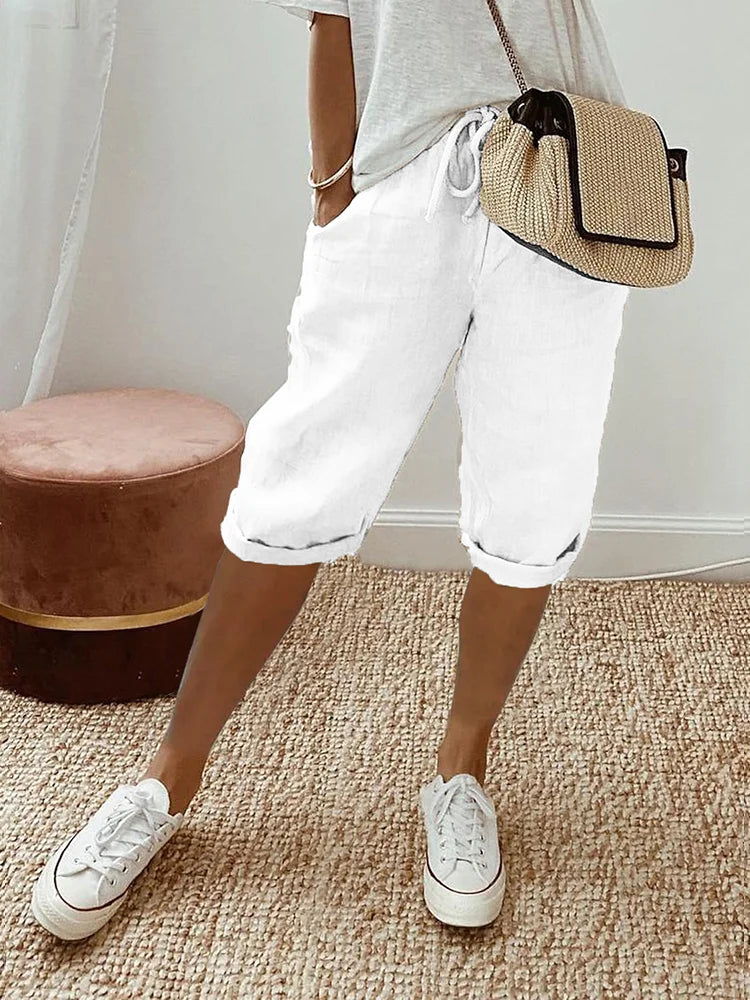 Lui | Light Cotton-Linen Shorts
