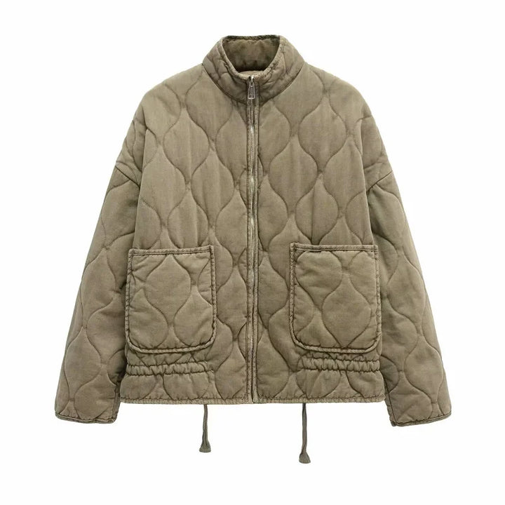 Women's Vintage Quilted Cotton Jacket – Warm