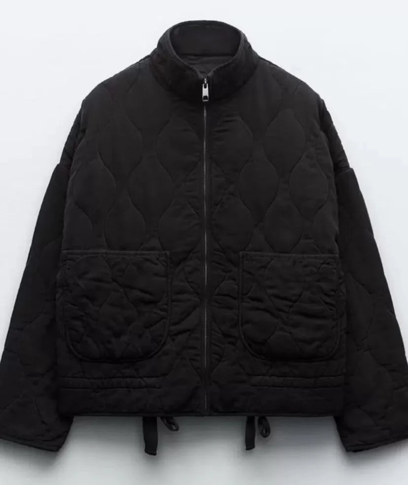 Women's Vintage Quilted Cotton Jacket – Warm
