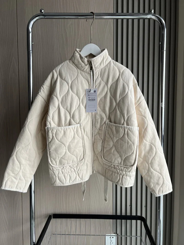 Women's Vintage Quilted Cotton Jacket – Warm