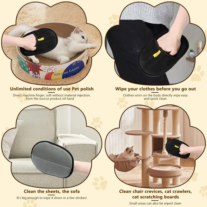 CleaningGloves – Elektrostatische dierenhaarhandschoenen (set van 2)
