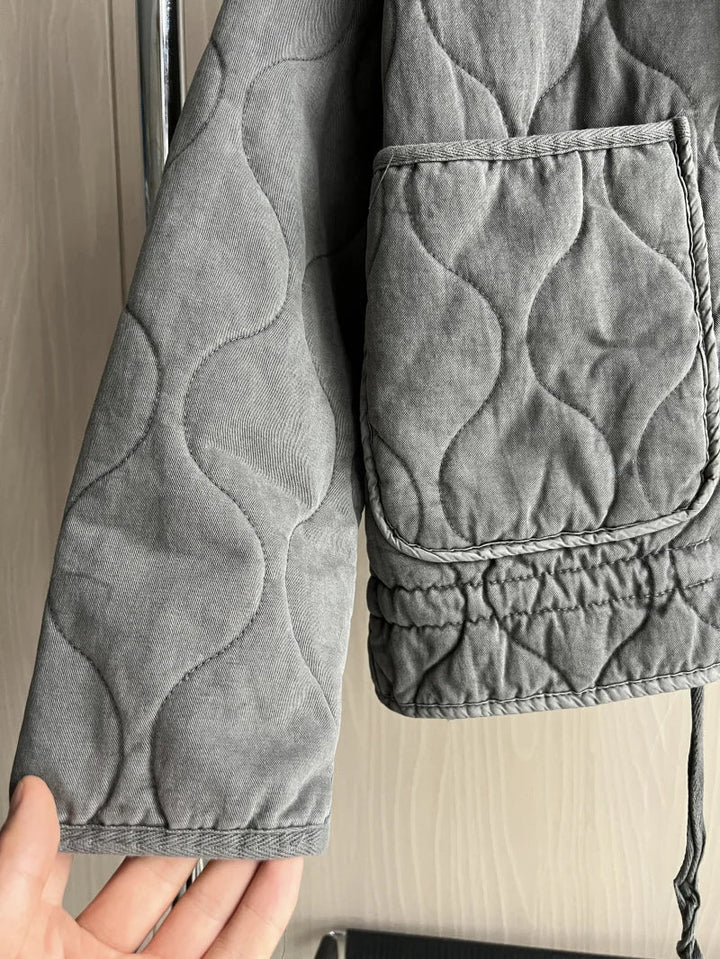 Women's Vintage Quilted Cotton Jacket – Warm