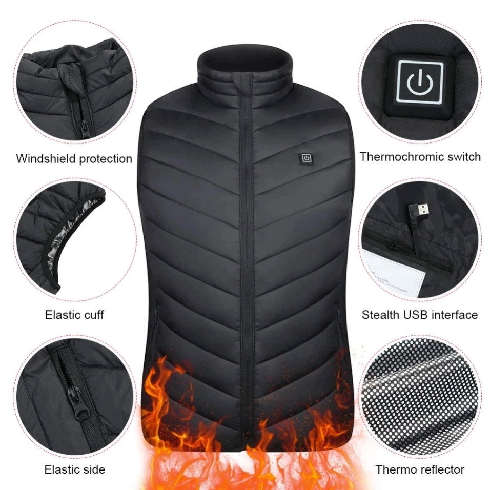 BodyWarmer – Verwarmd vest met drie warmtestanden