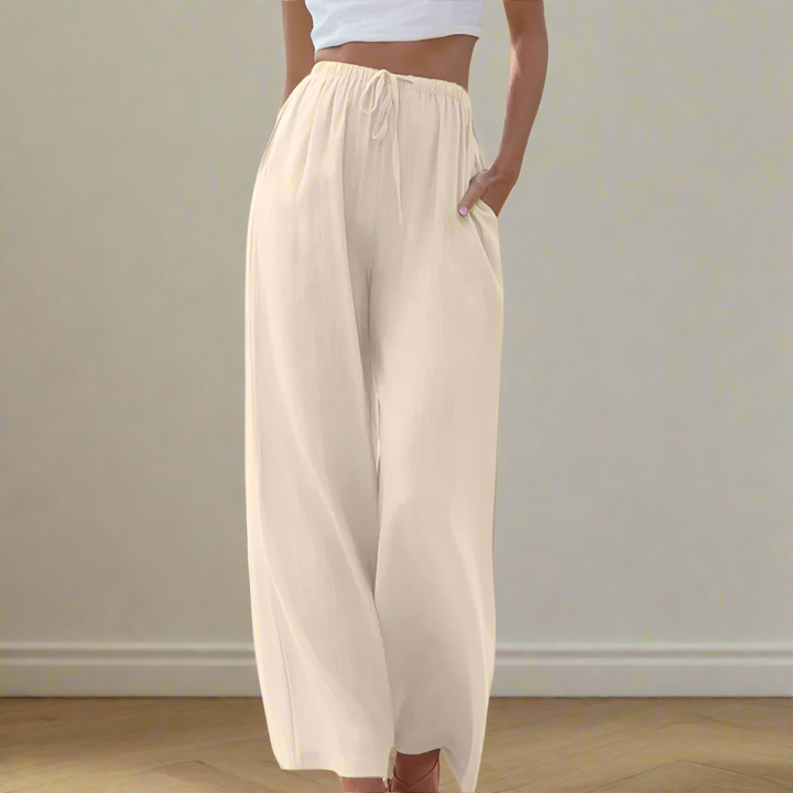 Zoe | Elegant Cotton Trousers for Women