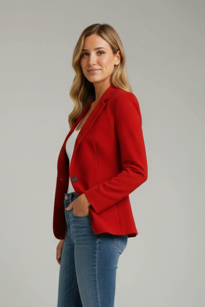 Himalia | Women’s Blazer with Notched Lapel and Single Button