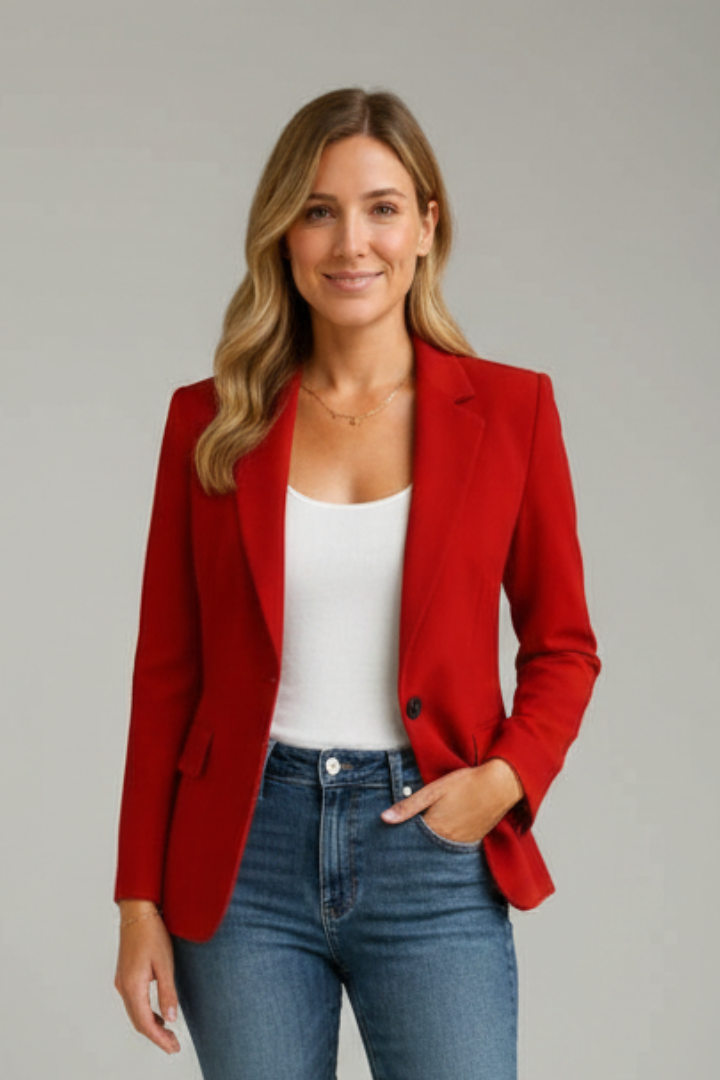 Himalia | Women’s Blazer with Notched Lapel and Single Button