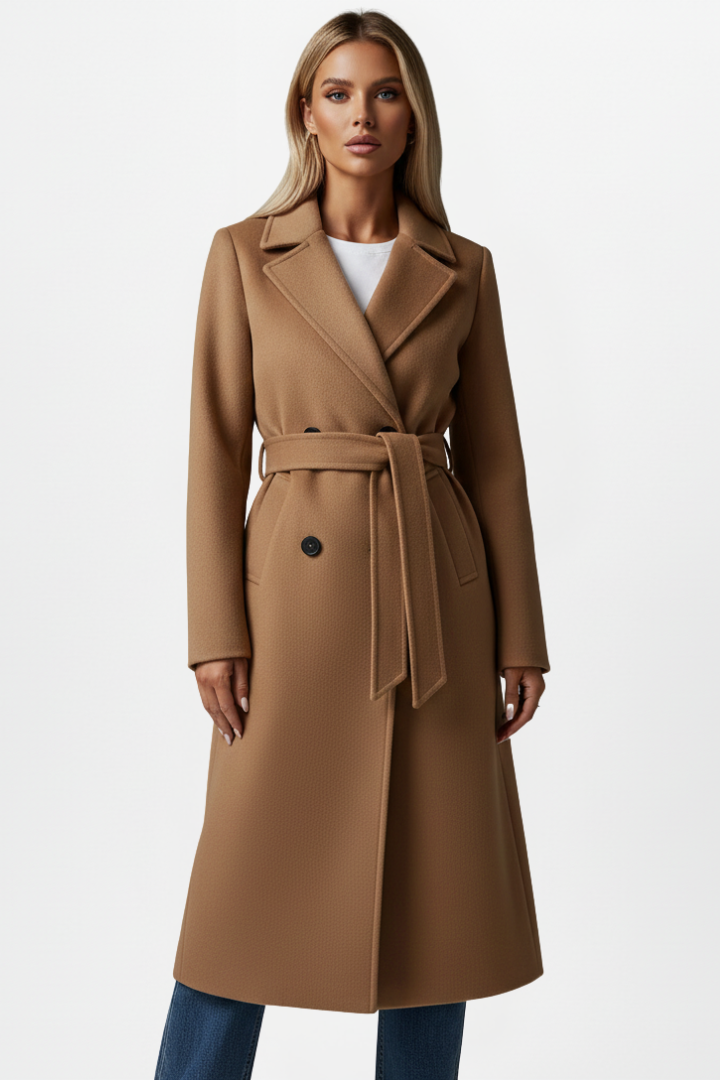 Charlotte | Double Breasted Long Coat For Women