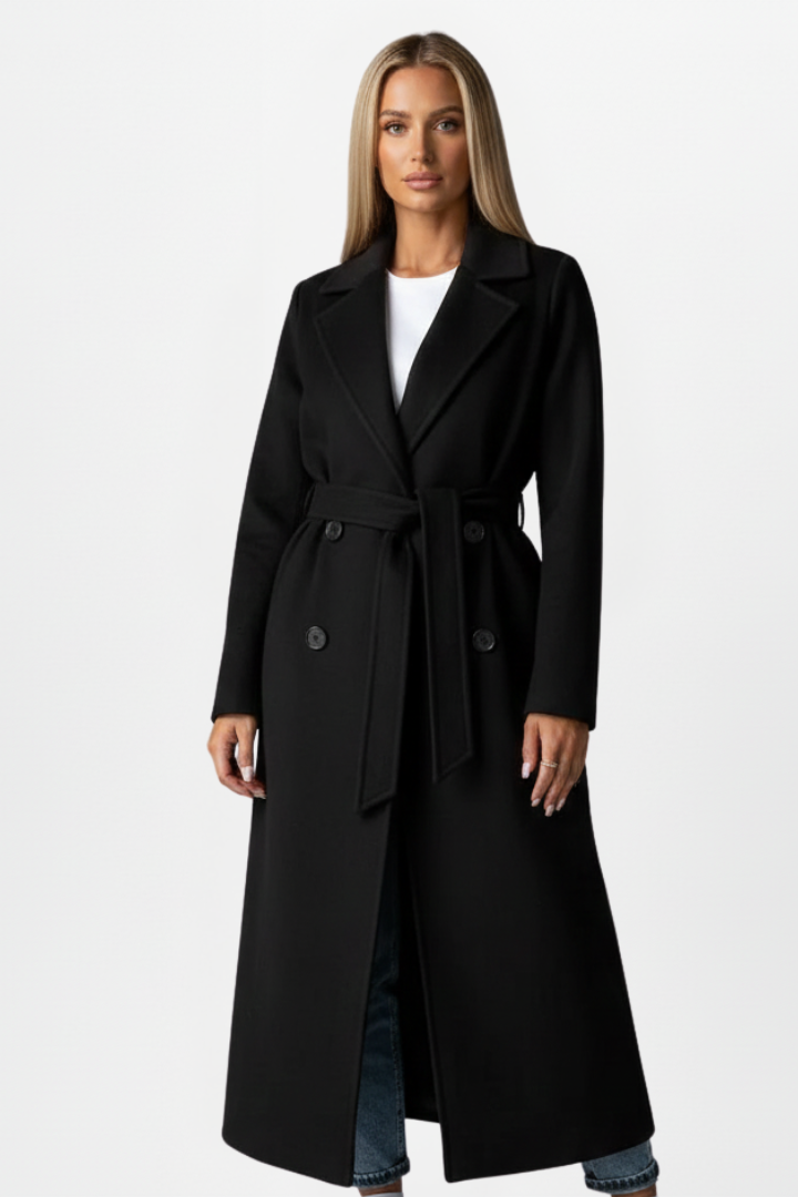 Charlotte | Double Breasted Long Coat For Women