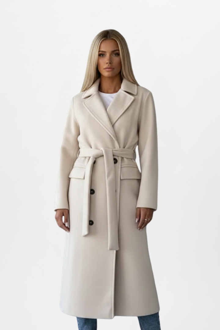 Charlotte | Double Breasted Long Coat For Women
