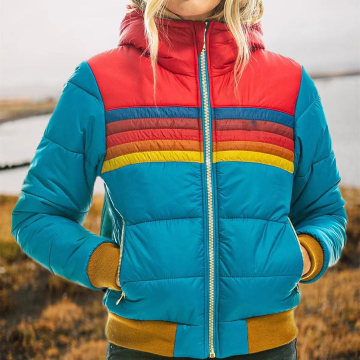 Lisa | Retro Hooded Puffer Jacket For Women