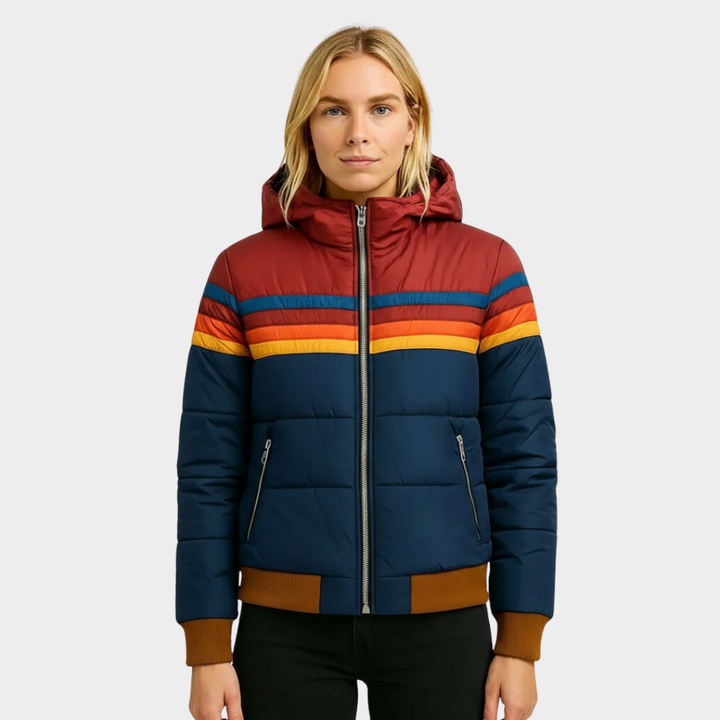 Lisa | Retro Hooded Puffer Jacket For Women