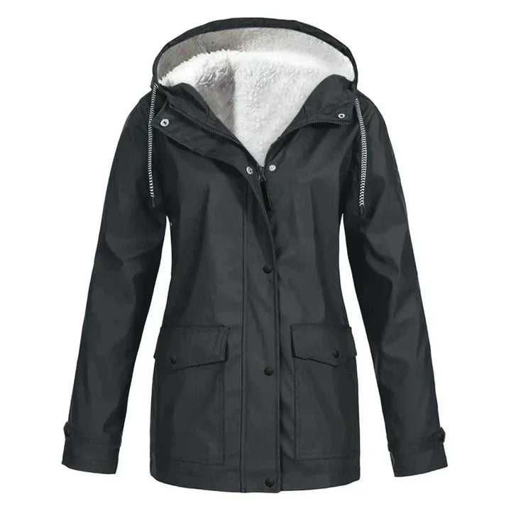 Himalaya | Women's Outdoor Hooded Fleece-Lined Zip-Up Rain Jacket