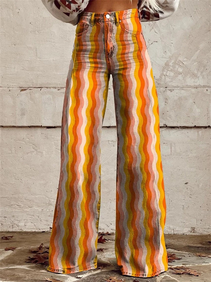 Lily | Striped Wide-Leg Pants