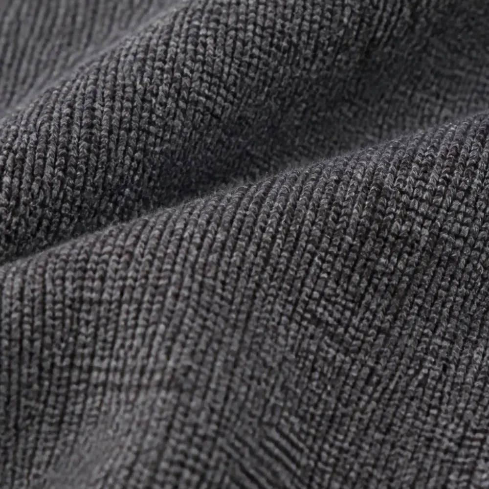 Selara | Ribbed Fishtail Knit Midi Dress with Half-Zip Collar