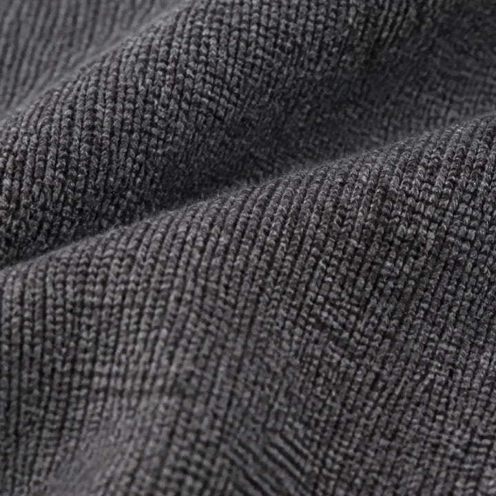 Selara | Ribbed Fishtail Knit Midi Dress with Half-Zip Collar