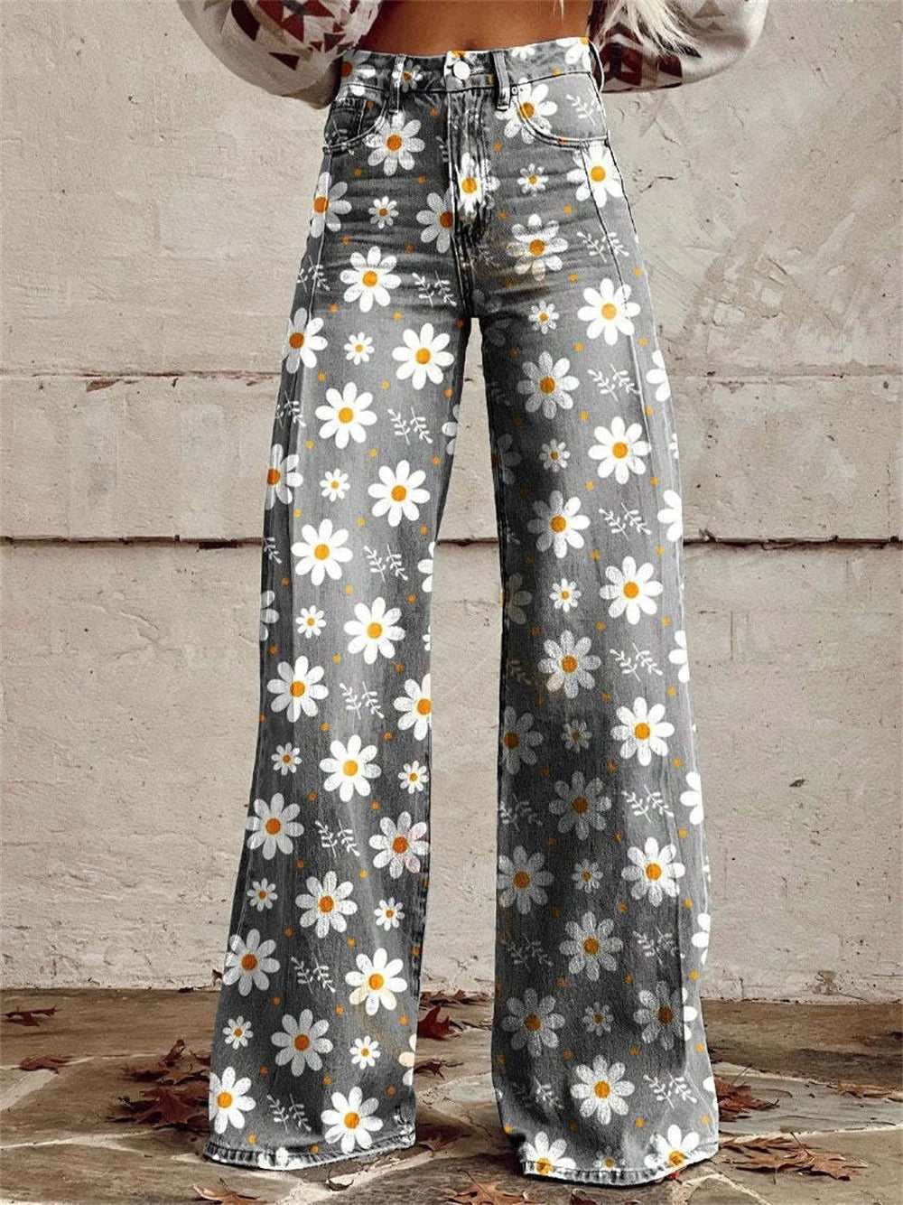 Charlotte | Floral Print Wide-Leg Pants