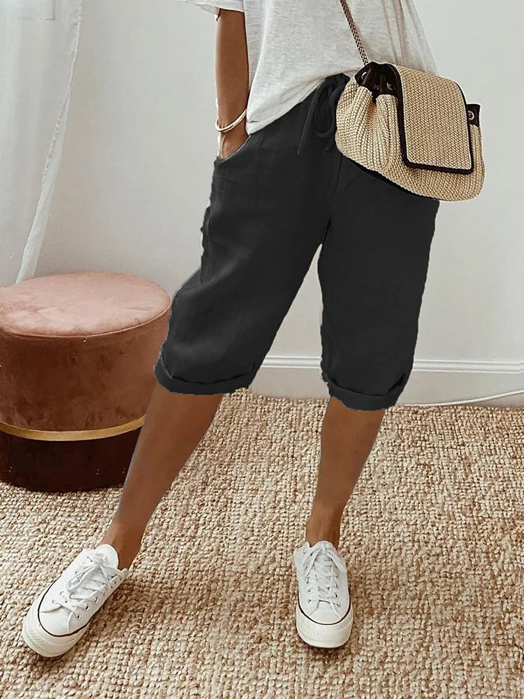 Lui | Light Cotton-Linen Shorts