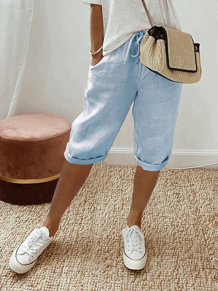 Lui | Light Cotton-Linen Shorts