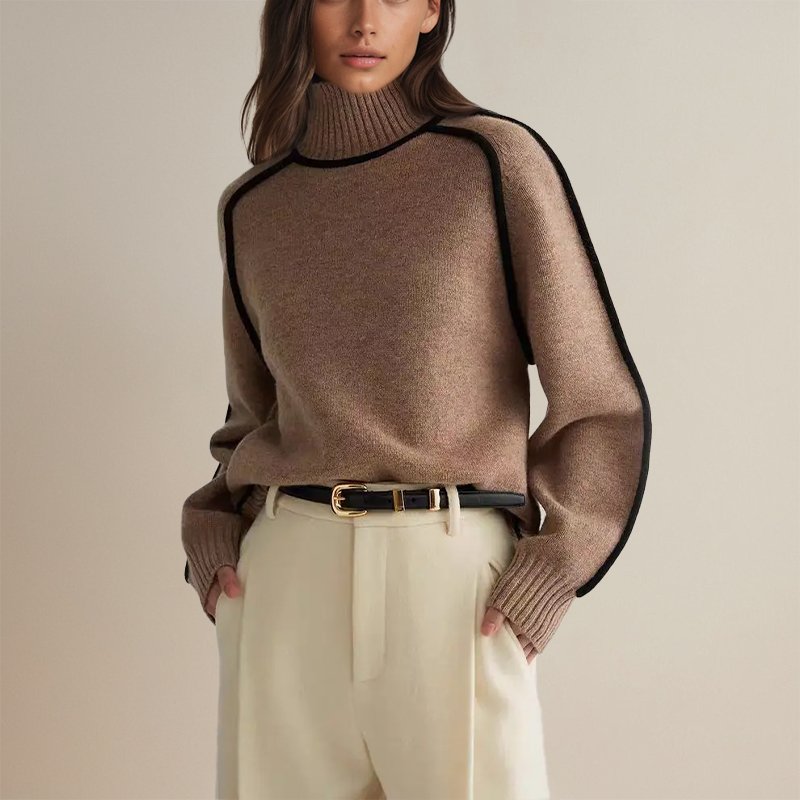 Masha | High Neck Elegant Sweater