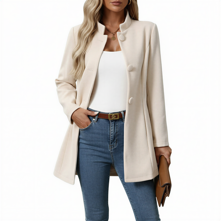 Maisie | Women's Button Front A-Line Coat