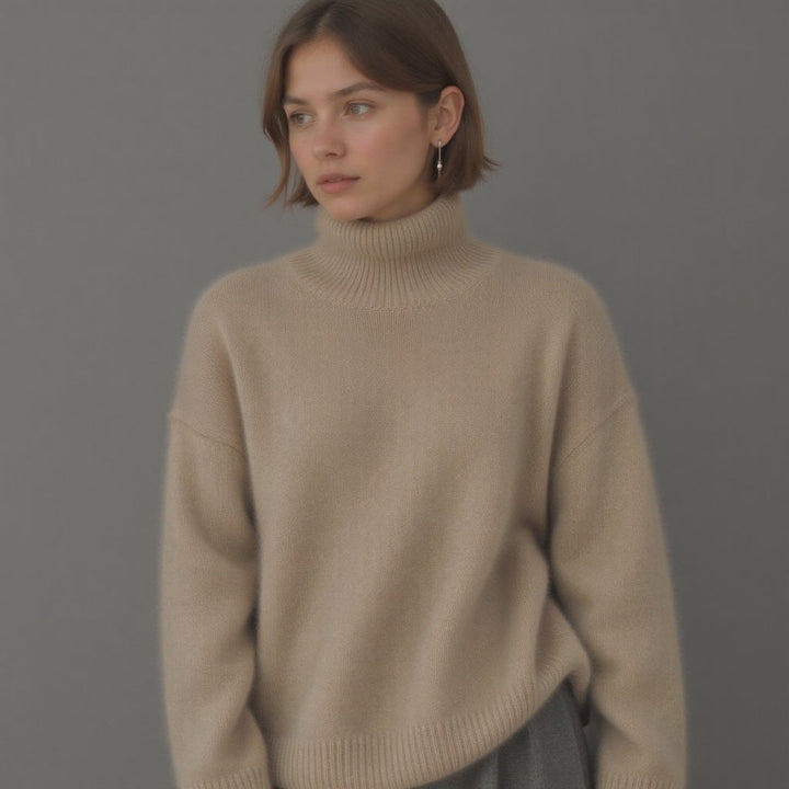 Sydney | Women's Oversized Turtleneck Cashmere Sweater