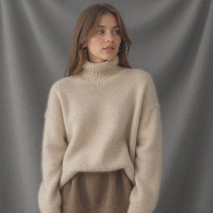 Sydney | Women's Oversized Turtleneck Cashmere Sweater